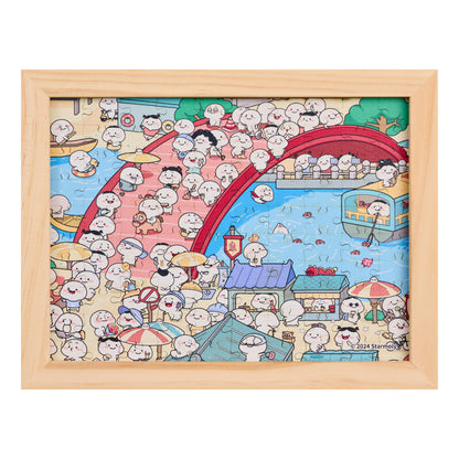 Quby 乖巧宝宝木製拼圖：Quby 在城裡