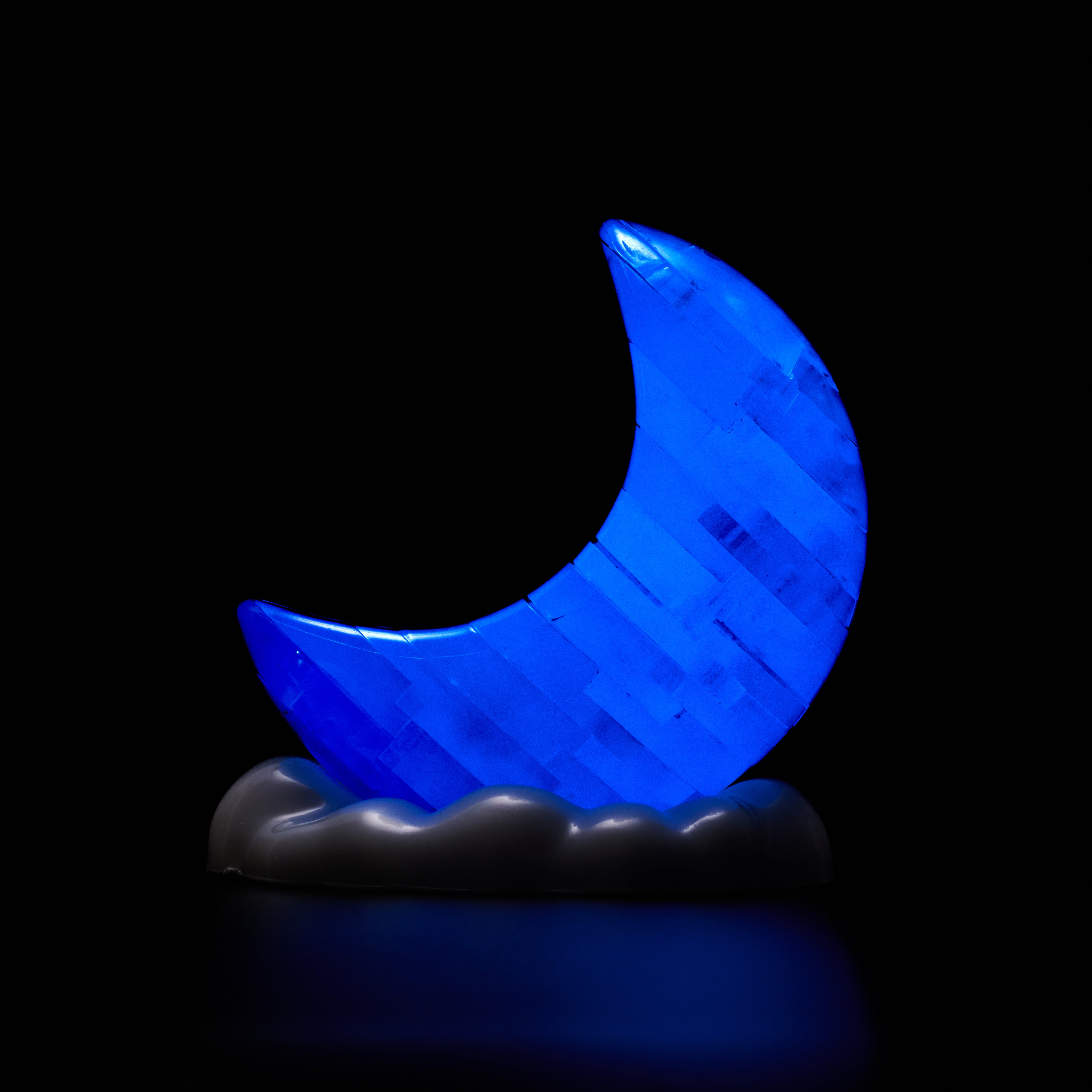 クリスタル置物2個セット　未使用に近い　送料無料　専用ページして購入OK◎◆◆◆ Moon (Blue Glow in the Dark) – 3D Crystal Puzzle