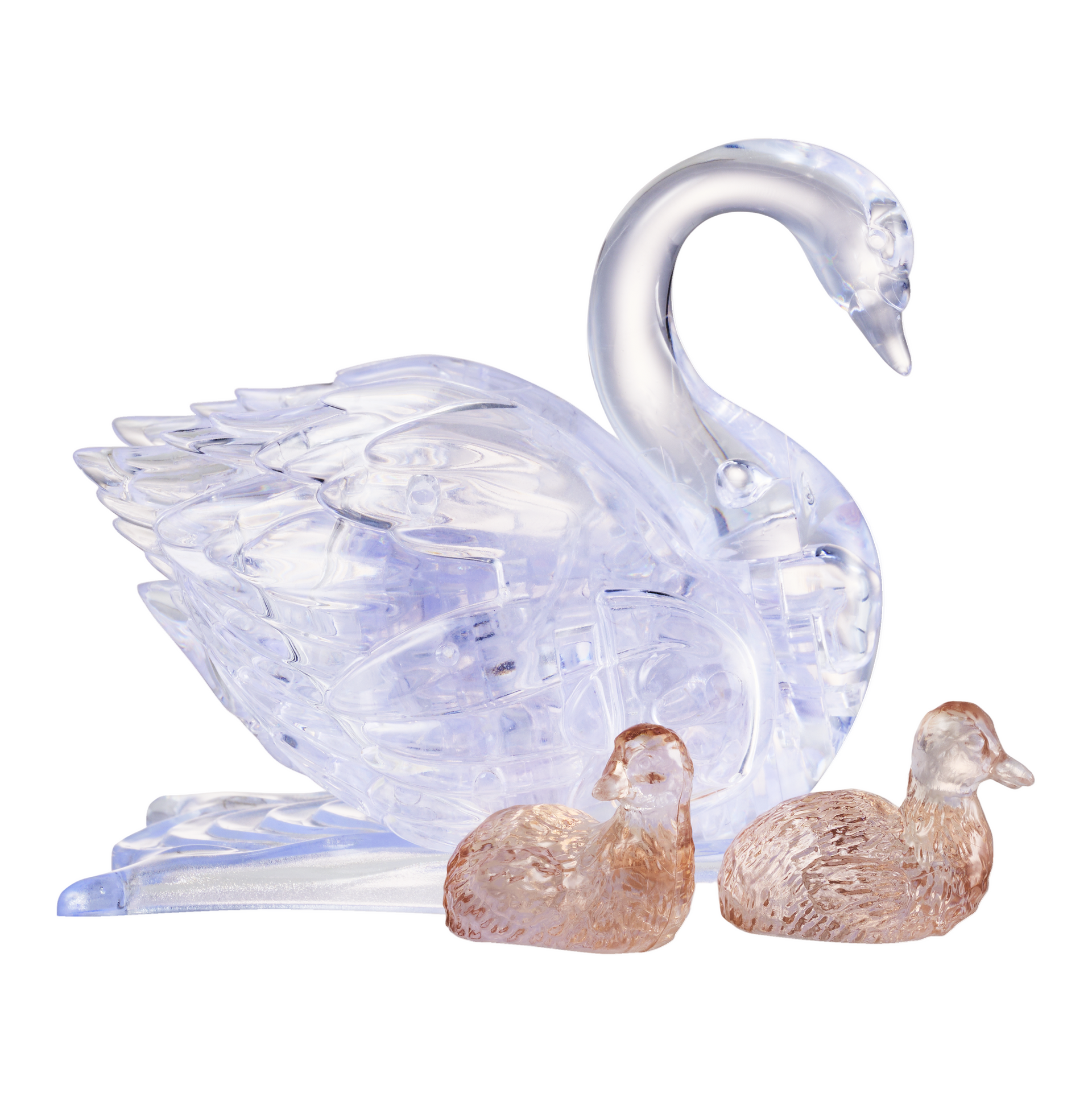 その他 swan crystal Swan & Babies – 3D Crystal Puzzle