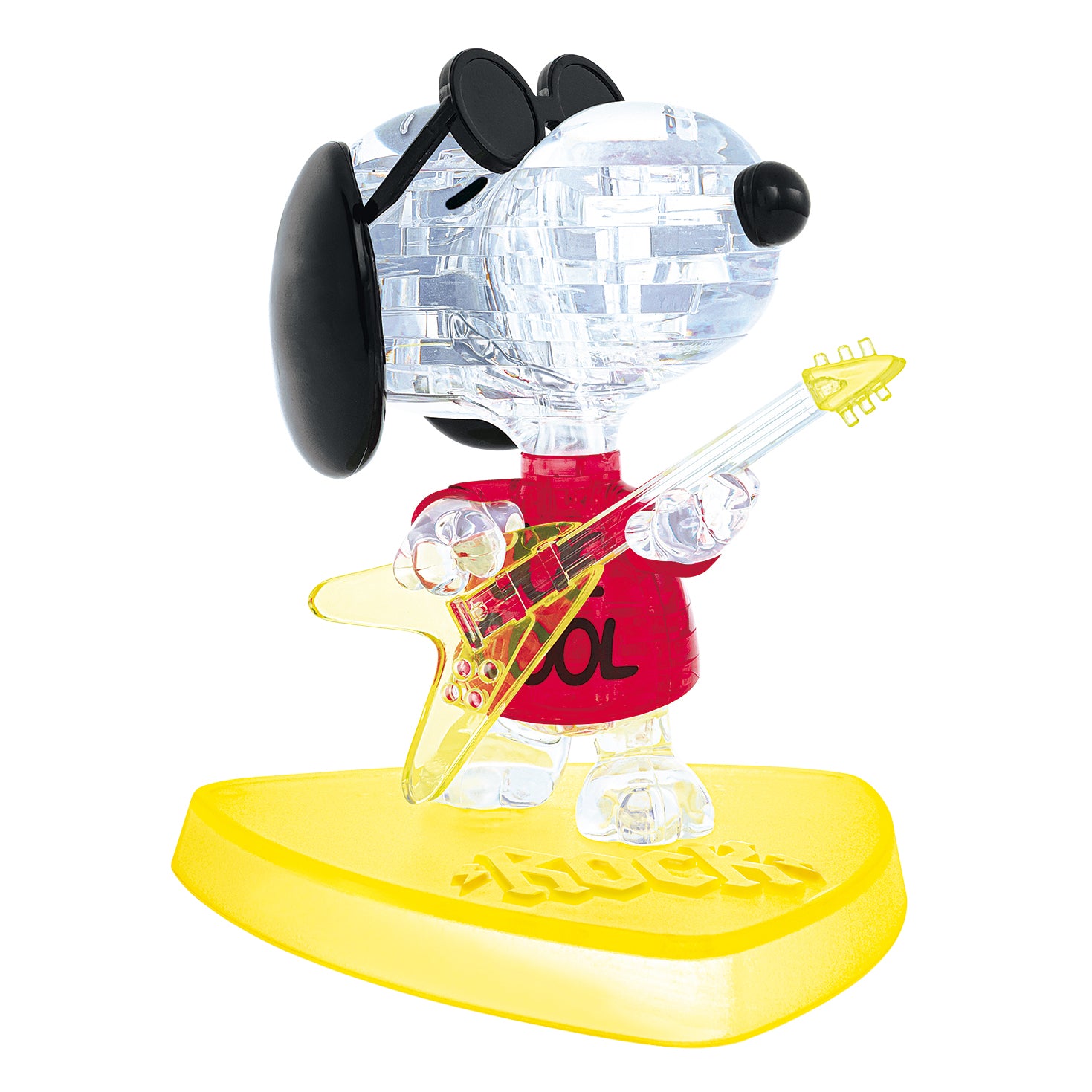 Snoopy in Ginza 限定 3D水晶ストラップセット Peanuts - Snoopy Joe Cool – 3D Crystal Puzzle