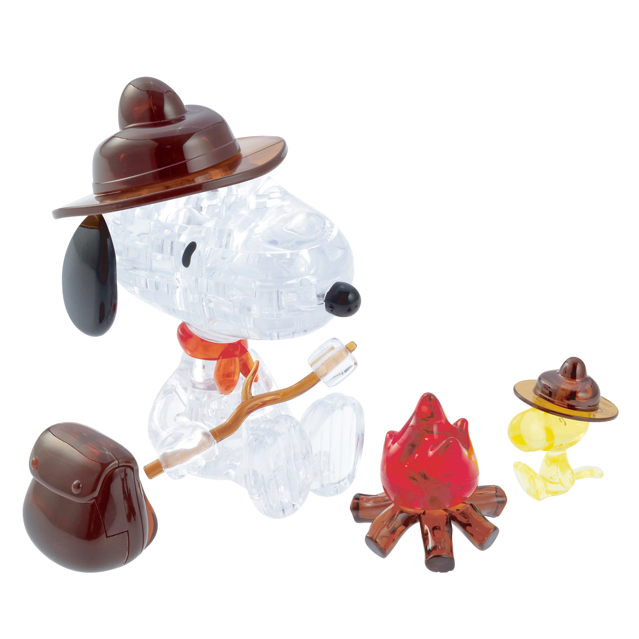 Peanuts Snoopy Camping 3D Crystal Puzzle