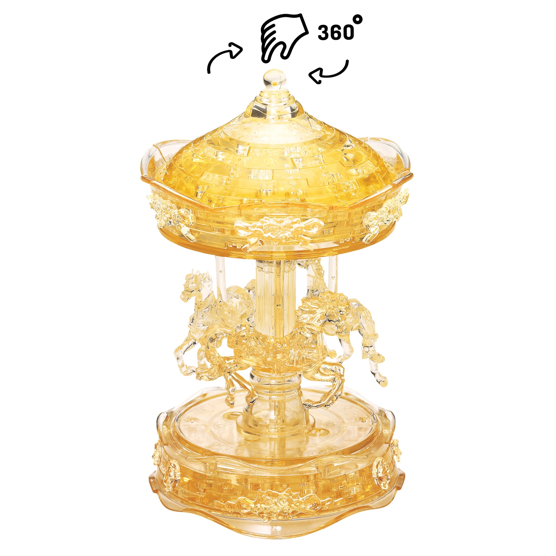 Carousel (Gold) – 3D Crystal Puzzle