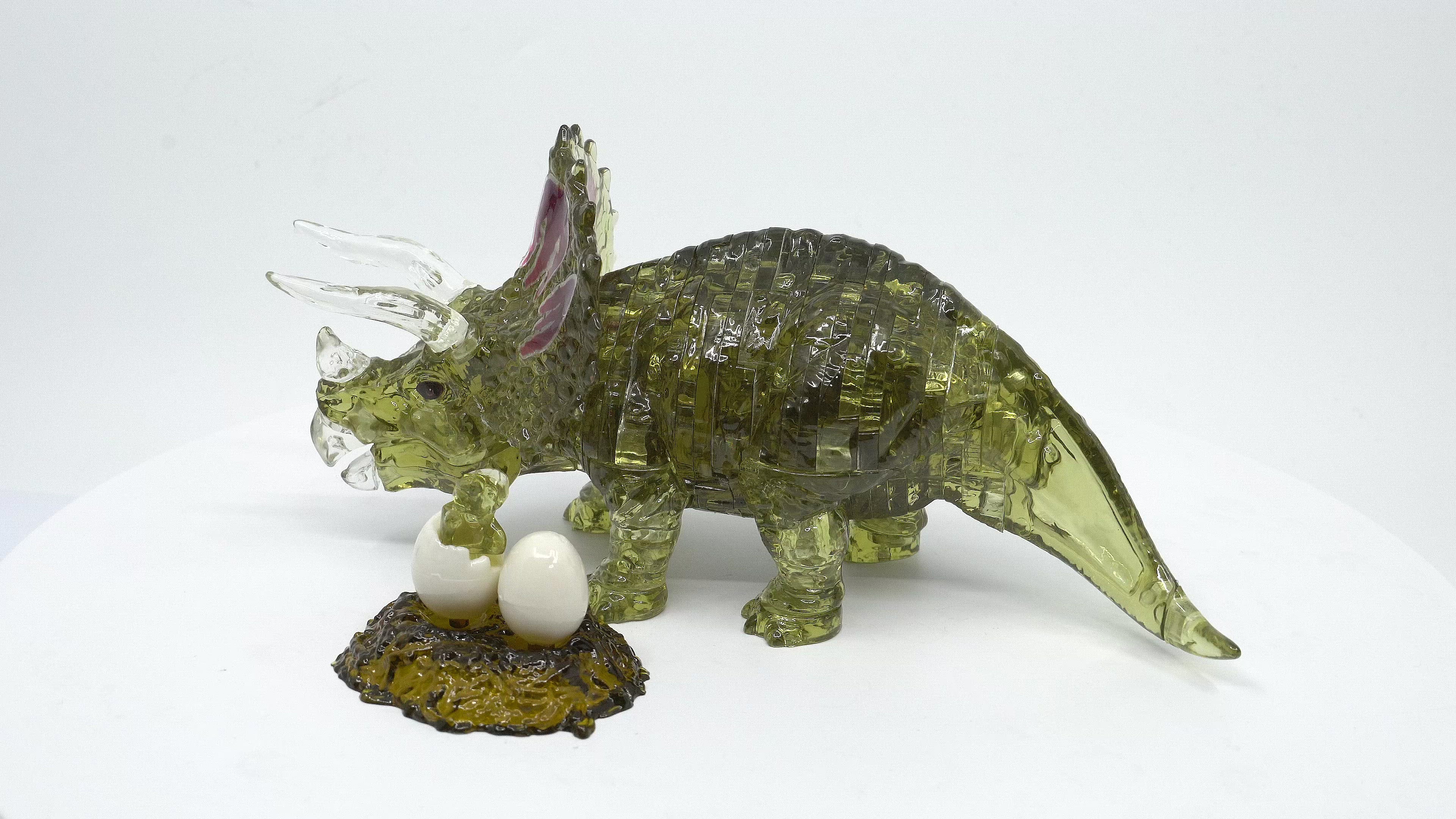 Triceratops (Green) – 3D Crystal Puzzle